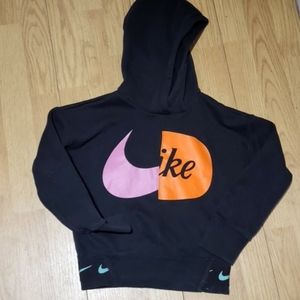 Nike Pullover Black Hoodie Small Youth Graphic